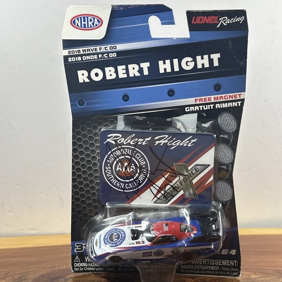 SIGNED 2018 NHRA WAVE FC/00 ROBERT HIGHT AAA CHEVY CAMARO FUNNY CAR‎ 1/64,NEW - Picture 1 of 4